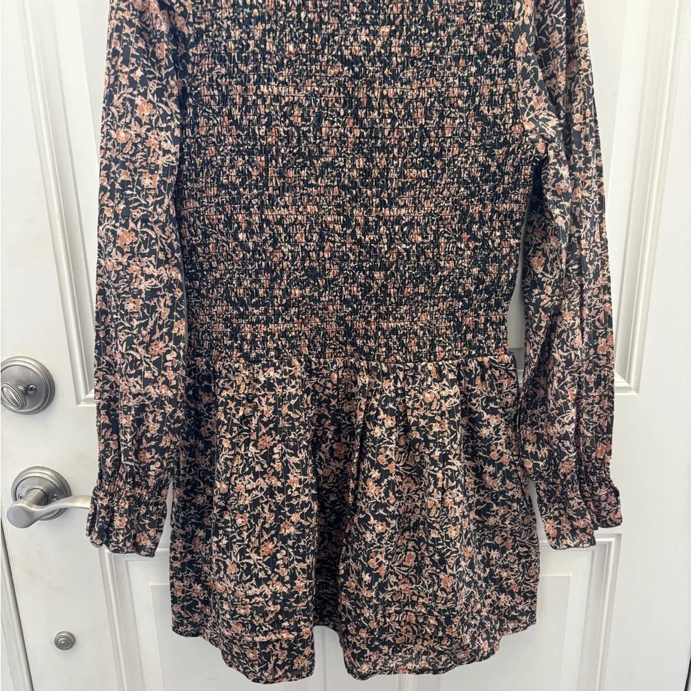 Cleobella Floral Smocked Mini Dress L - Picture 4 of 10